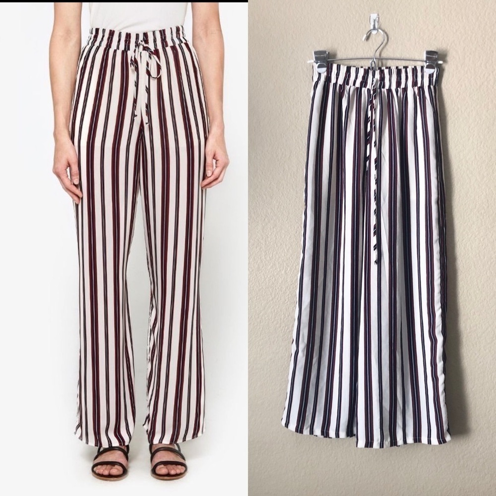Farrow Baltic striped elastic waist pant